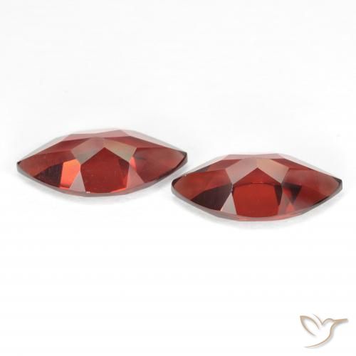Gemas de Granate piropo Rojo grosella natural de 4.41 ct, Marquesa, VVS-VS