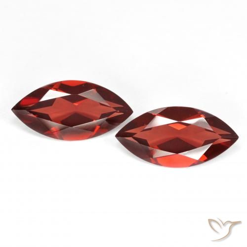 3.83ctw Natural Rojo sangría Granate piropo, Marquesa, VVS-VS