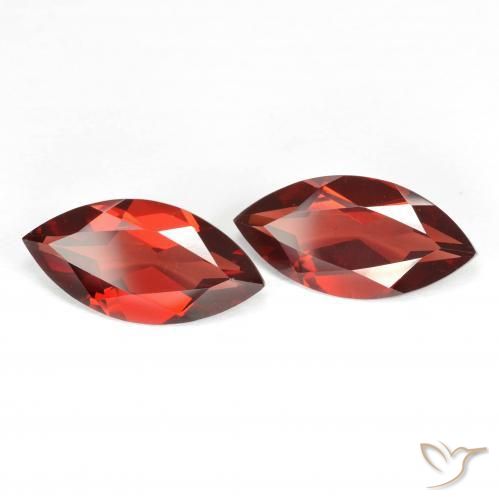 Gemas de Granate piropo Rojo sangría natural de 3.83 ct, Marquesa, VVS-VS