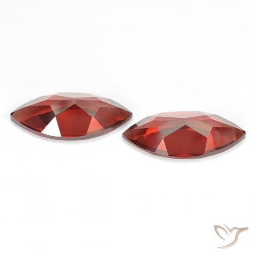 Gemas de Granate piropo Rojo sangría natural de 3.83 ct, Marquesa, VVS-VS