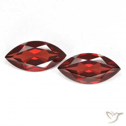 3.89ctw Natural Rojo grosella Granate piropo, Marquesa, VVS-VS