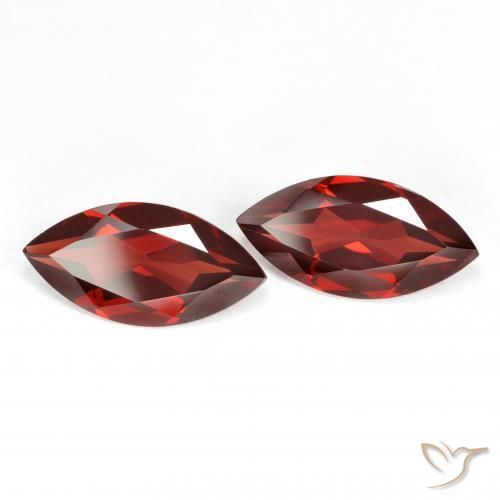 Gemas de Granate piropo Rojo grosella natural de 3.89 ct, Marquesa, VVS-VS