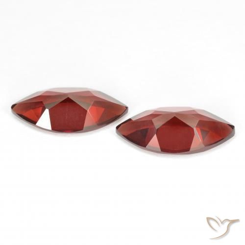 Gemas de Granate piropo Rojo grosella natural de 3.89 ct, Marquesa, VVS-VS