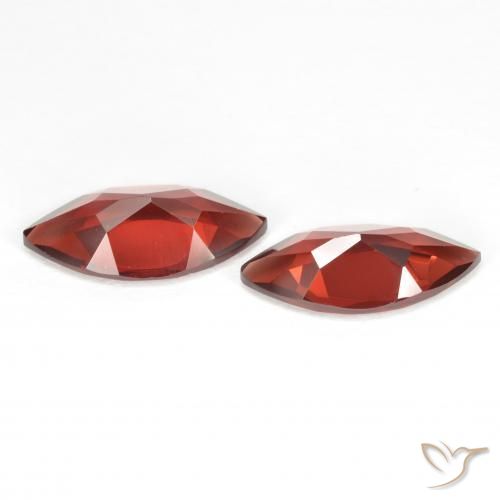 Gemas de Granate piropo Rojo sangría natural de 3.47 ct, Marquesa, VVS-VS
