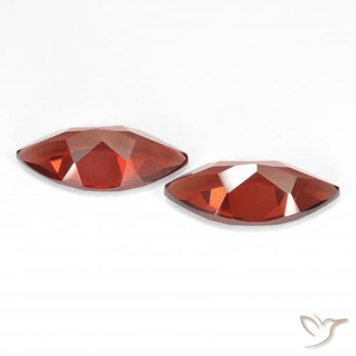 Gemas de Granate piropo Rojo medio natural de 3.77 ct, Marquesa, VVS-VS