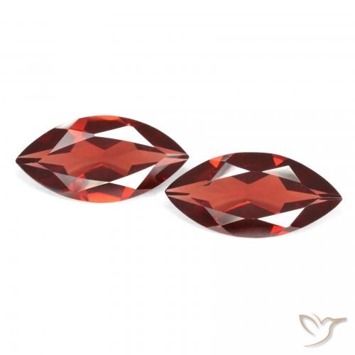 3.43ctw Natural Rojo sangría Granate piropo, Marquesa, VVS-VS