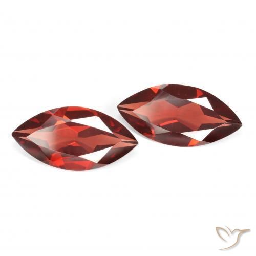 Gemas de Granate piropo Rojo sangría natural de 3.43 ct, Marquesa, VVS-VS