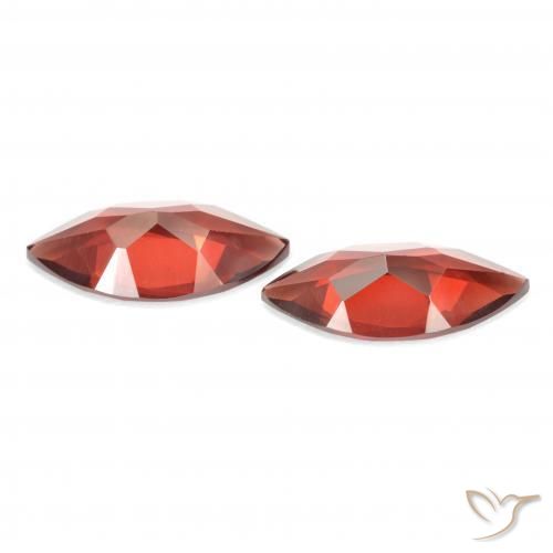 Gemas de Granate piropo Rojo sangría natural de 3.43 ct, Marquesa, VVS-VS