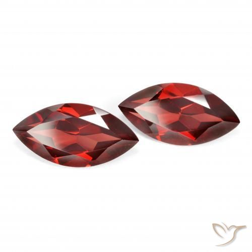Gemas de Granate piropo Rojo sangría natural de 4.47 ct, Marquesa, VVS-VS