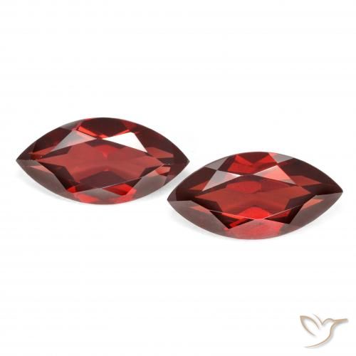 4.41ctw Natural Rojo grosella Granate piropo, Marquesa, VVS-VS