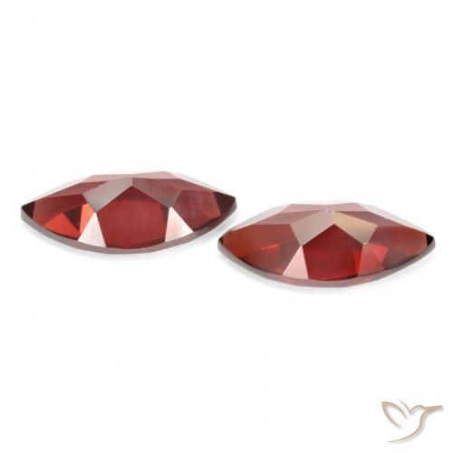 Gemas de Granate piropo Rojo grosella natural de 4.41 ct, Marquesa, VVS-VS