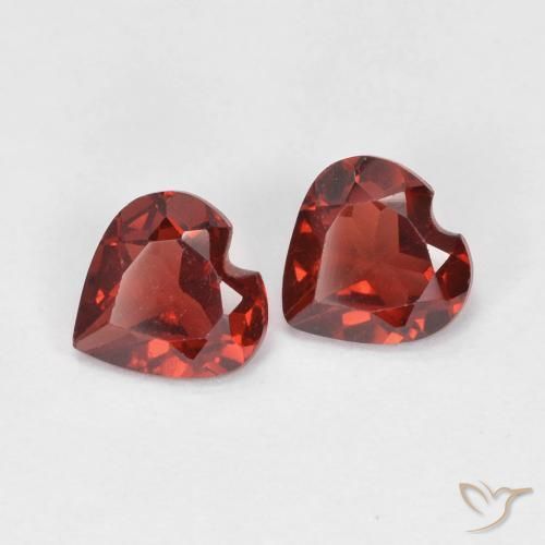 0.99ctw Natural Rojo grosella Granate piropo, Corazón, VVS-VS