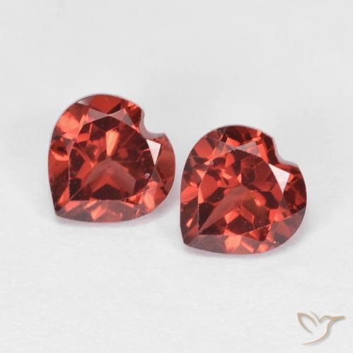 1.31ctw Natural Rojo medio Granate piropo, Corazón, VVS-VS