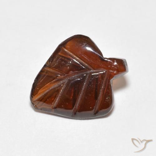 Granate piropo naranja natural de 2,92 ct, forma elegante, translúcido