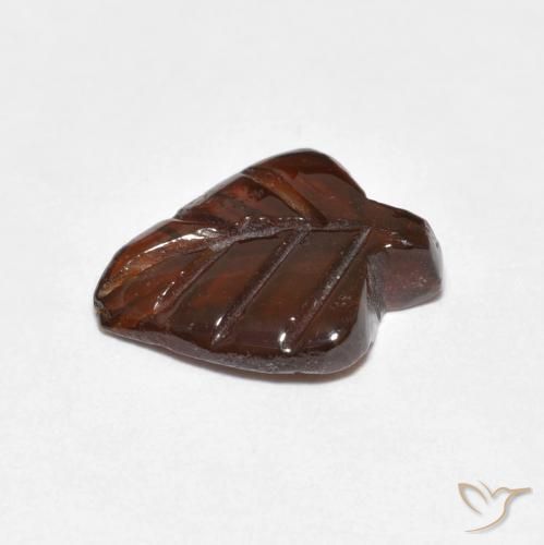 Granate piropo naranja natural de 2,92 ct, forma elegante, translúcido