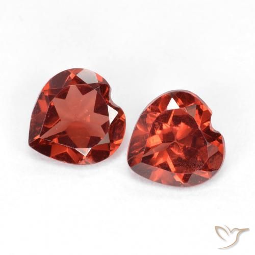 1.09ctw Natural Rojo grosella Granate piropo, Corazón, VVS-VS