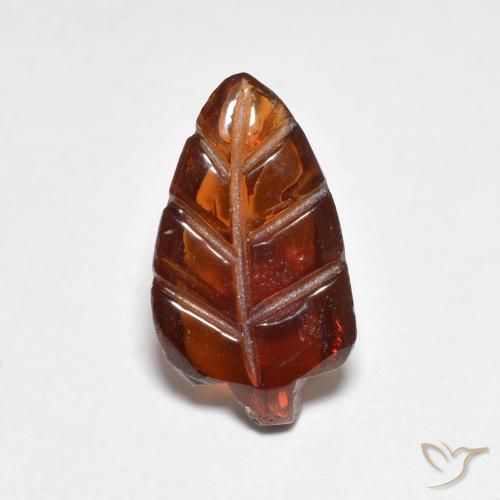 3.26ct Natural Naranja oscuro Granate piropo, Elegante, Translúcido