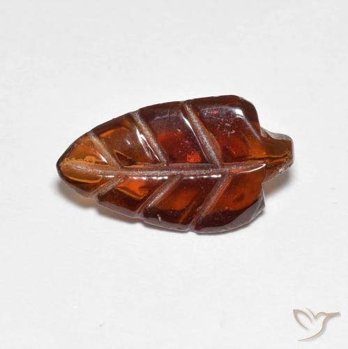 Granate piropo Naranja oscuro natural de 3.26 ct, Elegante, Translúcido