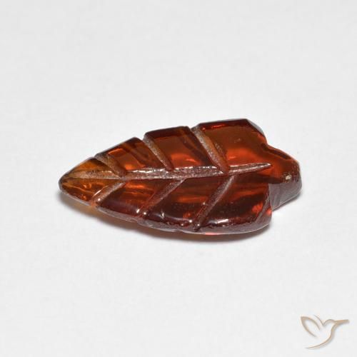 Granate piropo Naranja oscuro natural de 3.26 ct, Elegante, Translúcido