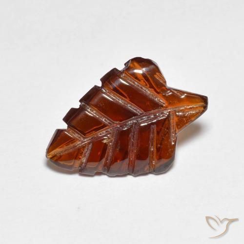 Granate piropo Naranja oscuro natural de 2.82 ct, Elegante, Translúcido