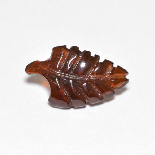 Granate piropo naranja natural de 2,45 ct, forma elegante, translúcido