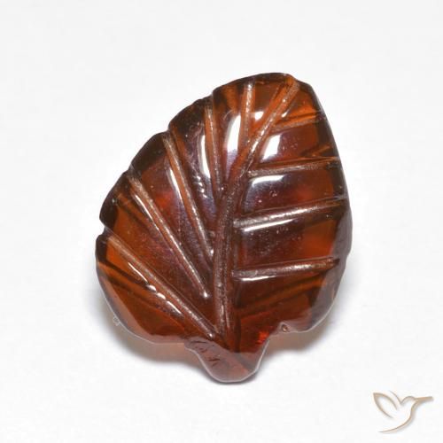 Granate piropo Naranja oscuro natural de 3.24 ct, Elegante, Translúcido