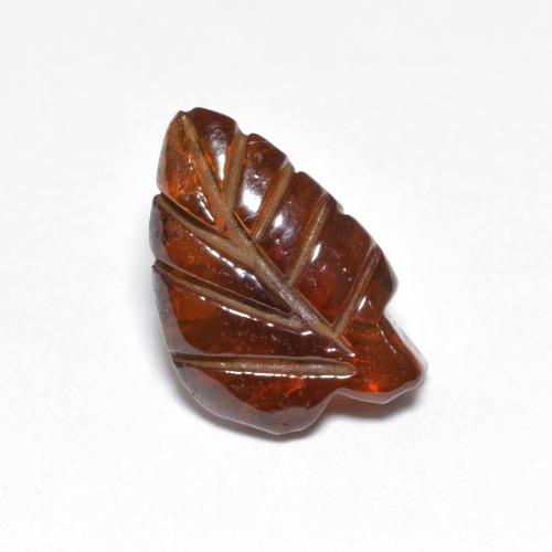 Granate piropo naranja natural de 3,35 ct, forma elegante, translúcido