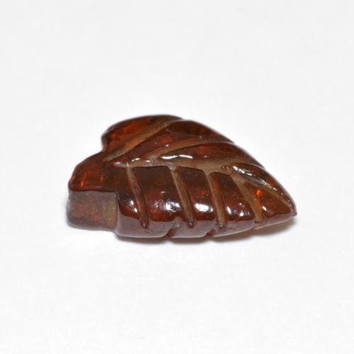 Granate piropo naranja natural de 3,35 ct, forma elegante, translúcido