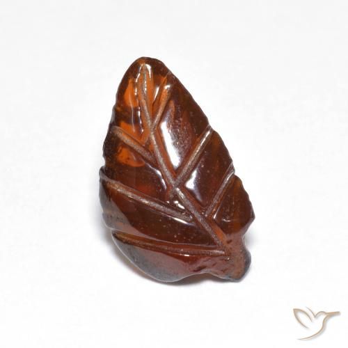 Granate piropo Naranja oscuro natural de 3.08 ct, Elegante, Translúcido
