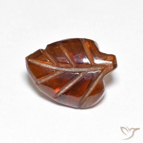 Granate piropo Naranja rojizo natural de 3.17 ct, Elegante, Translúcido