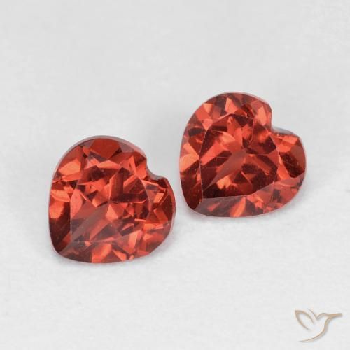 1.16ctw Natural Rojo grosella Granate piropo, Corazón, VVS-VS