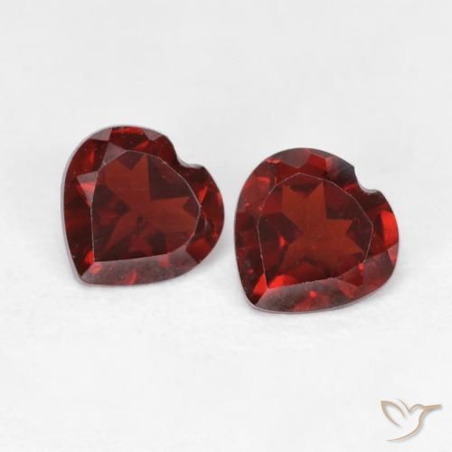 1.04ctw Natural Rojo sangre Granate piropo, Corazón, VVS-VS