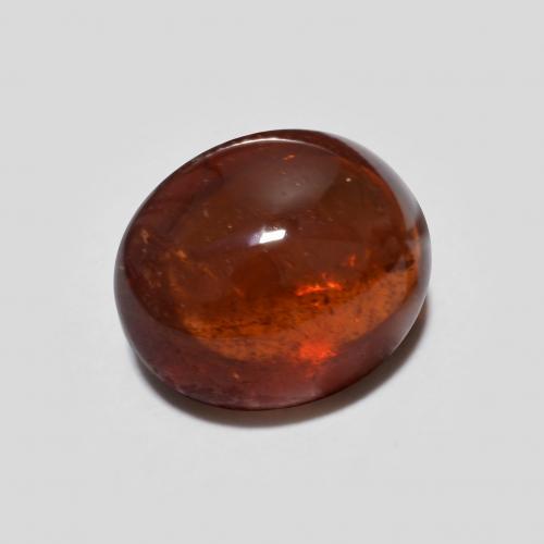 Granate Piropo Rojo oscuro natural de 3.76 ct, Corte Óvalo, Transparente