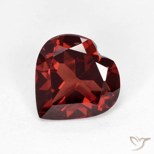1.78ct Natural Rojo sangre intenso Granate piropo, Corazón, VVS