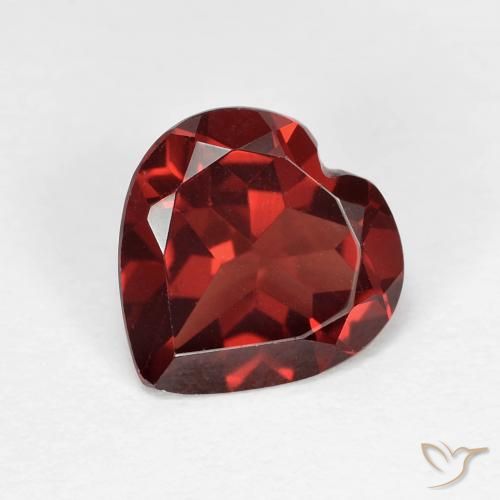 1.86ct Natural Rojo medio Granate piropo, Corazón, VVS