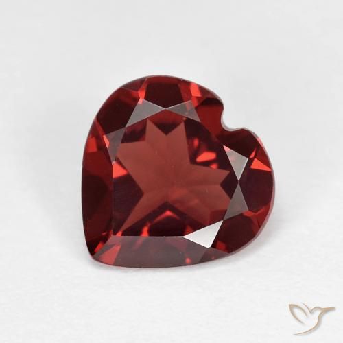 1.72ct Natural Rojo sangría Granate piropo, Corazón, VVS