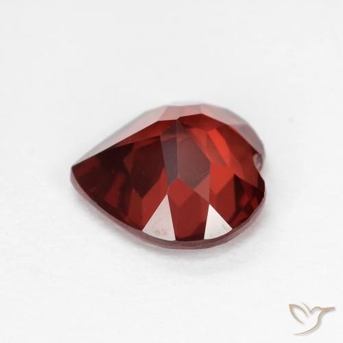 Granate piropo Rojo grosella natural de 1.78 ct, Corazón, VVS