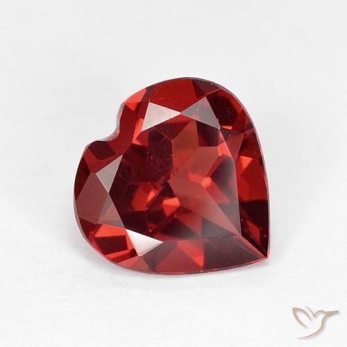 1.80ct Natural Rojo medio Granate piropo, Corazón, VVS