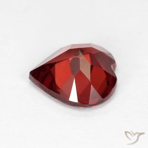 Granate piropo Rojo medio natural de 1.80 ct, Corazón, VVS