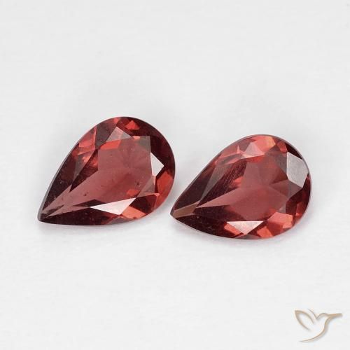 1.22ctw Natural Rojo escarlata intenso Granate piropo, En forma de pera, VS