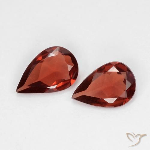 1.14ctw Natural Rojo escarlata intenso Granate piropo, En forma de pera, VVS-VS