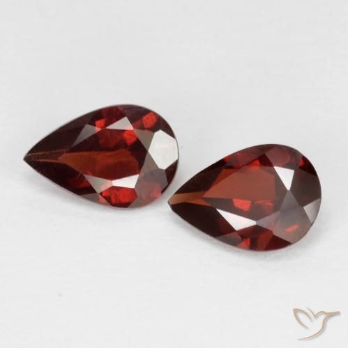 1.48ctw Natural Rojo oscuro Granate piropo, En forma de pera, VS