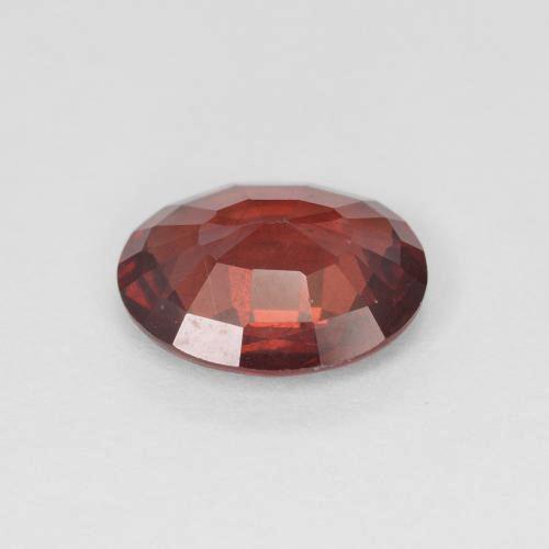 Granate piropo rojo natural de 2,01 ct, corte óvalo, VS-SI
