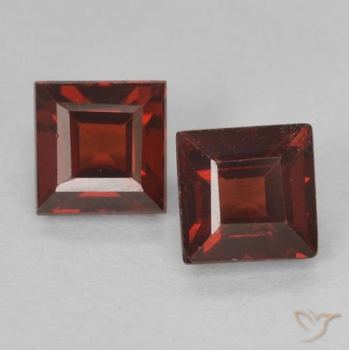 1.08ctw Natural Rojo sangría Granate piropo, Cuadrado, VS