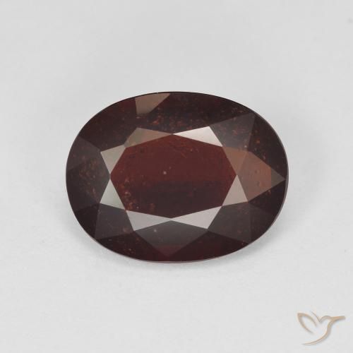 3.94ct Natural Rojo oscuro Granate piropo, Ovalada, VS