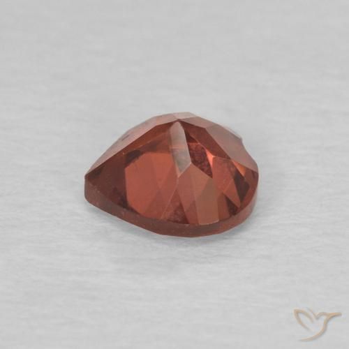 Granate piropo Rojo grosella natural de 0.60 ct, Corazón, VVS-VS