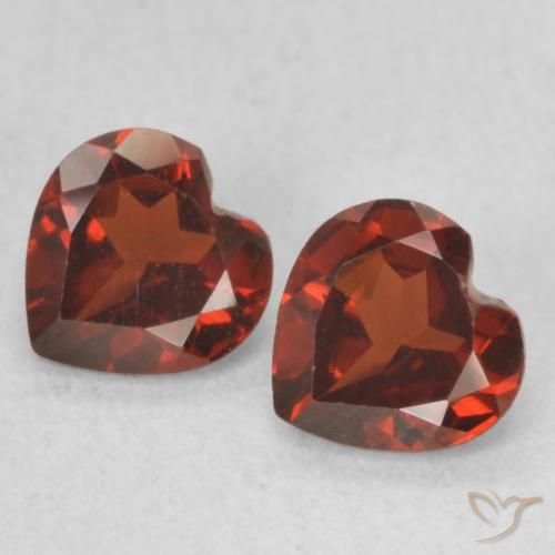 1.15ctw Natural Rojo medio Granate piropo, Corazón, VVS-VS