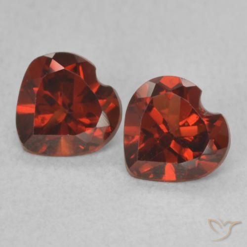 1.01ctw Natural Rojo sangría Granate piropo, Corazón, VVS-VS