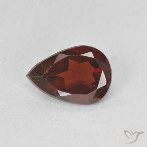 0.80ct Natural Rojo oscuro Granate piropo, En forma de pera, VVS-VS