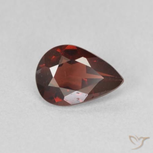 0.73ct Natural Rojo oscuro Granate piropo, En forma de pera, VVS-VS